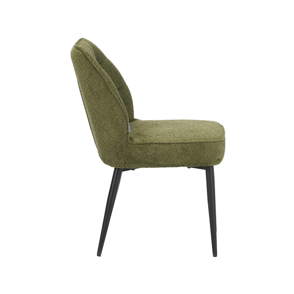 LABEL51 Eetkamerstoel Liam - Hunter - Egon - Zwart Metalen Frame