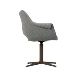 LABEL51 Eetkamerstoel Nozomi - Mushroom - Royal Boucle - Brons Metalen Frame