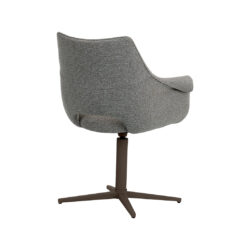 LABEL51 Eetkamerstoel Nozomi - Mushroom - Royal Boucle - Brons Metalen Frame