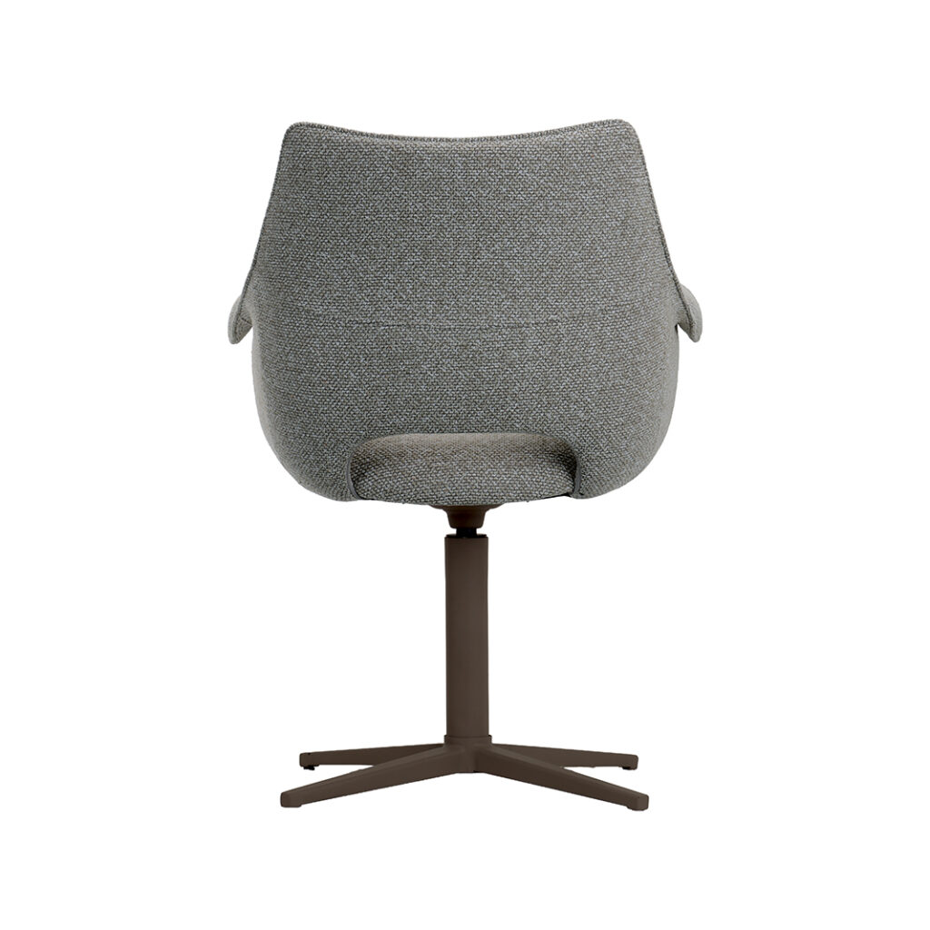 LABEL51 Eetkamerstoel Nozomi - Mushroom - Royal Boucle - Brons Metalen Frame