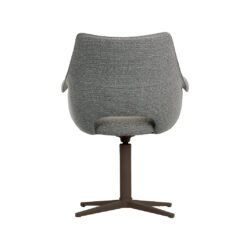 LABEL51 Eetkamerstoel Nozomi - Mushroom - Royal Boucle - Brons Metalen Frame