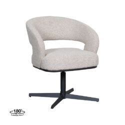 pro_105425_img_8814867 LABEL51 Eetkamerstoel Monaco - Naturel - Royal Boucle - Zwart Metalen Frame