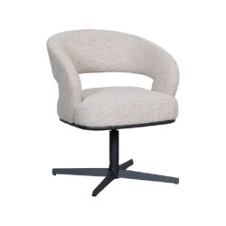 pro_105425_img_8814868 LABEL51 Eetkamerstoel Monaco - Naturel - Royal Boucle - Zwart Metalen Frame