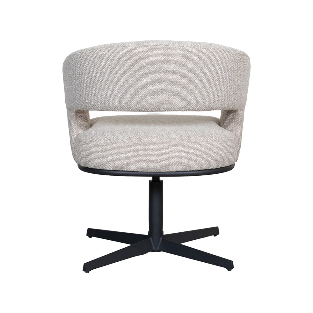 pro_105425_img_8814871 LABEL51 Eetkamerstoel Monaco - Naturel - Royal Boucle - Zwart Metalen Frame