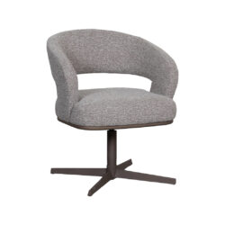 pro_105428_img_8814853 LABEL51 Eetkamerstoel Monaco - Mushroom - Royal Boucle - Brons Metalen Frame