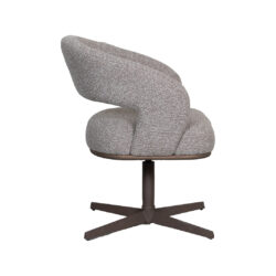 pro_105428_img_8814855 LABEL51 Eetkamerstoel Monaco - Mushroom - Royal Boucle - Brons Metalen Frame