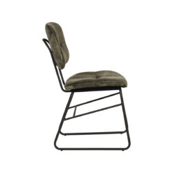 pro_23520_img_8813968 LABEL51 Eetkamerstoel Dez - Hunter - Velours - Zwart Metalen Frame