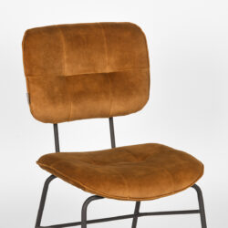 pro_23522_img_8813976 LABEL51 Eetkamerstoel Dez - Oker - Velours - Zwart Metalen Frame