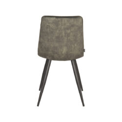 LABEL51 Eetkamerstoel Jelt - Hunter - Velours - Zwart Metalen Frame