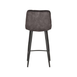 LABEL51 Barkruk Jelt - Antraciet - Velours - Laag