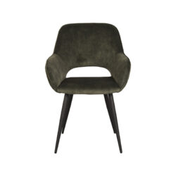 pro_78030_img_8814056 LABEL51 Eetkamerstoel Fer - Hunter - Velours - Zwart Metalen Frame