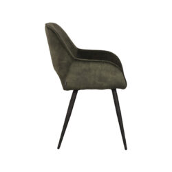 pro_78030_img_8814057 LABEL51 Eetkamerstoel Fer - Hunter - Velours - Zwart Metalen Frame