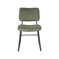 LABEL51 Eetkamerstoel Noah - Forest - Ribcord - Zwart Metalen Frame