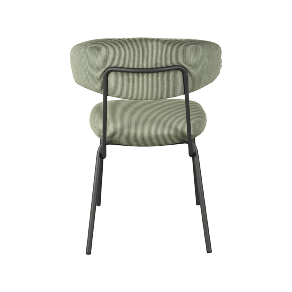 pro_79266_img_8815505 LABEL51 Eetkamerstoel Zack - Forest - Ribcord - Zwart Metalen Frame