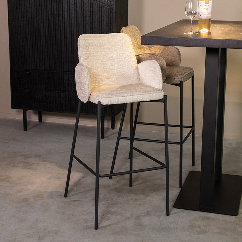 pro_79969_img_8812626 LABEL51 Barkruk Joni - Creme - Elegance - Hoog