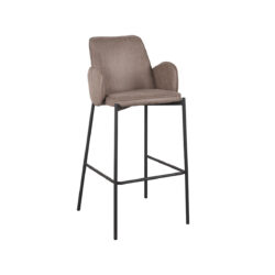 pro_79970_img_8812632 LABEL51 Barkruk Joni - Taupe - Micro Suede - Hoog