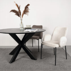 pro_79976_img_8814327 LABEL51 Eetkamerstoel Joni - Creme - Elegance - Zwart Metalen Frame