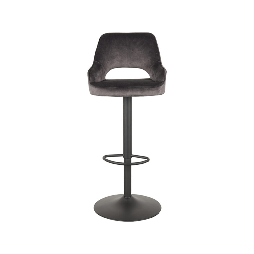 pro_84776_img_8812445 LABEL51 Barkruk Fer - Antraciet - Velours - Gaslift