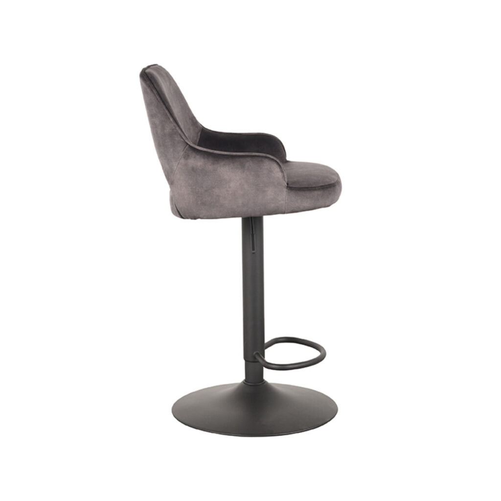 pro_84776_img_8812446 LABEL51 Barkruk Fer - Antraciet - Velours - Gaslift