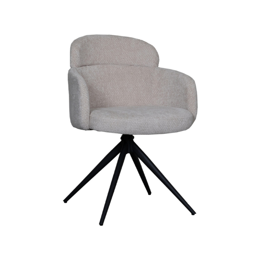 pro_92562_img_8814537 LABEL51 Eetkamerstoel Levi - Naturel - Elite - Zwart Metalen Frame