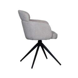 pro_92562_img_8814539 LABEL51 Eetkamerstoel Levi - Naturel - Elite - Zwart Metalen Frame