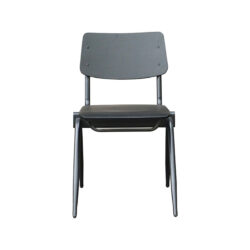 pro_92642_img_8818255 LABEL51 Eetkamerstoel Solid - Zwart - Hout - Zwart Metalen Frame