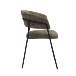 LABEL51 Eetkamerstoel Luuk - Hunter - Elite - Zwart Metalen Frame