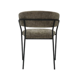 LABEL51 Eetkamerstoel Luuk - Hunter - Elite - Zwart Metalen Frame