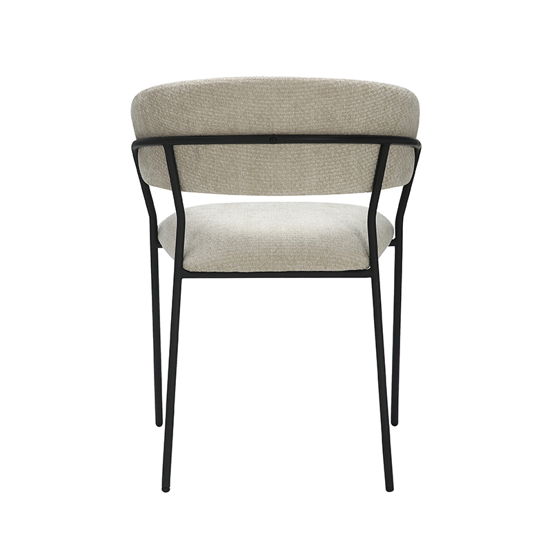 pro_92664_img_8769881 LABEL51 Eetkamerstoel Luuk - Naturel - Elite - Zwart Metalen Frame