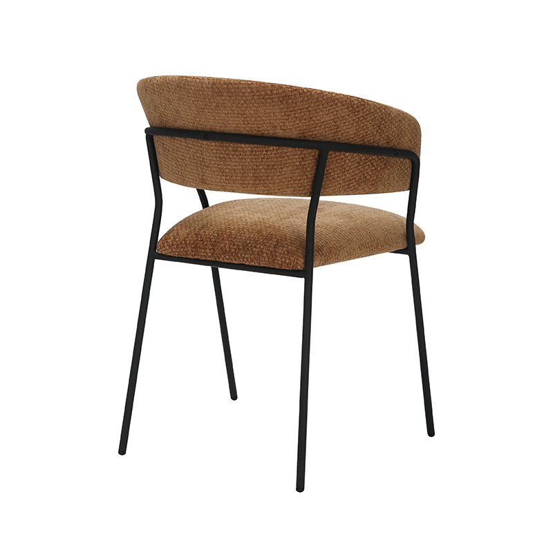 pro_92667_img_8814721 LABEL51 Eetkamerstoel Luuk - Cognac - Elite - Zwart Metalen Frame