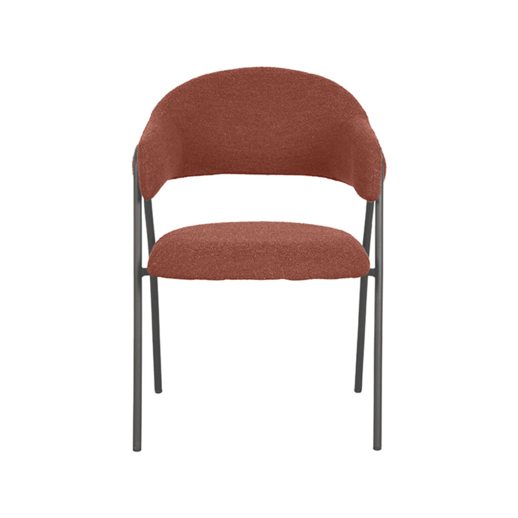 pro_92676_img_8814653 LABEL51 Eetkamerstoel Lowen - Terra - Boucle - Zwart Metalen Frame