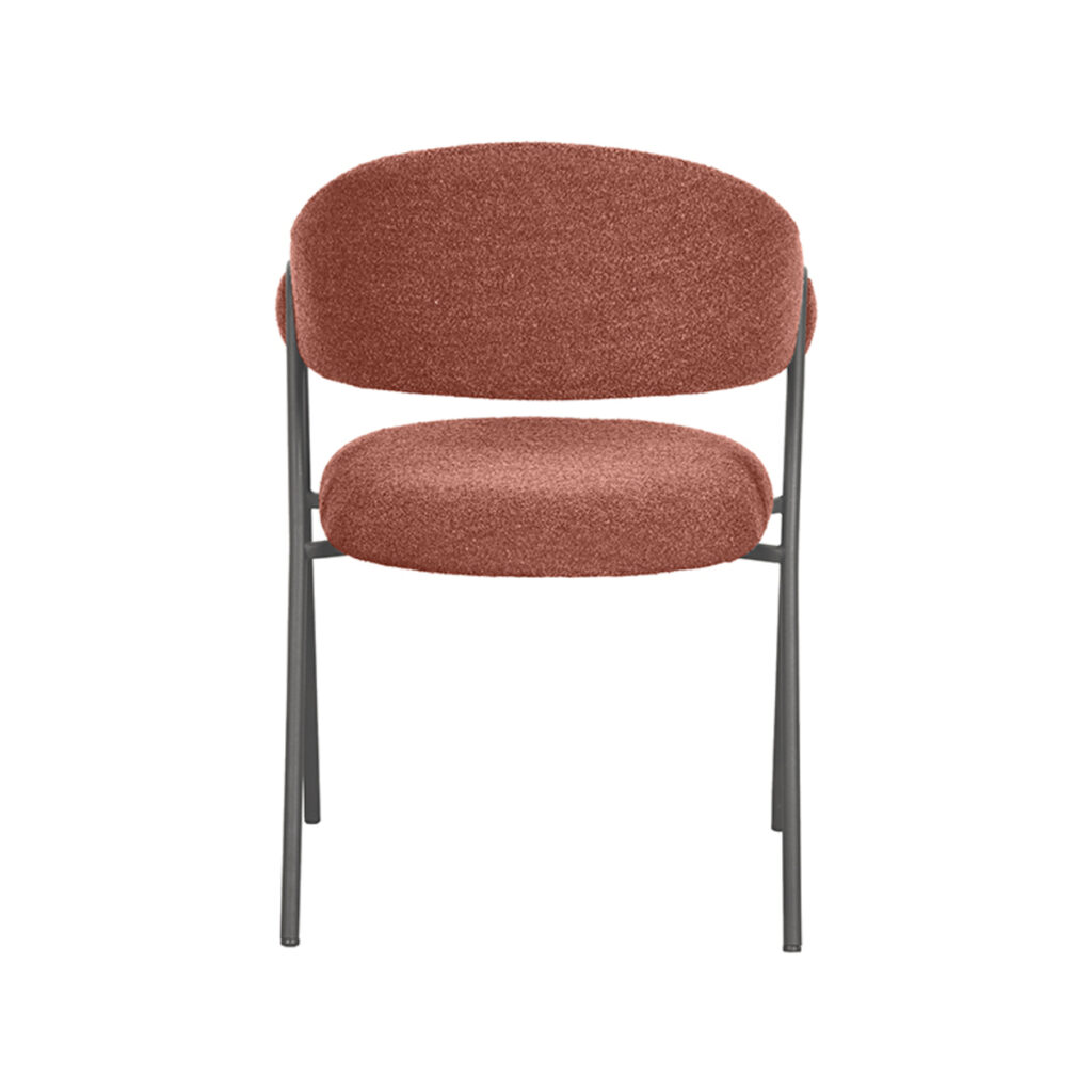 pro_92676_img_8814655 LABEL51 Eetkamerstoel Lowen - Terra - Boucle - Zwart Metalen Frame