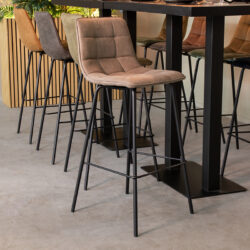 pro_92783_img_8812372 LABEL51 Barkruk Bistro - Taupe - Micro Suede - Hoog