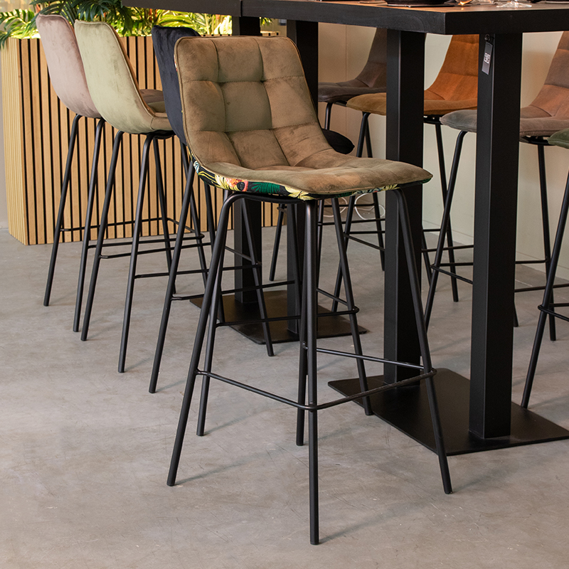 pro_92784_img_8838286 LABEL51 Barkruk Bistro - Hunter - Fluweel - Hoog