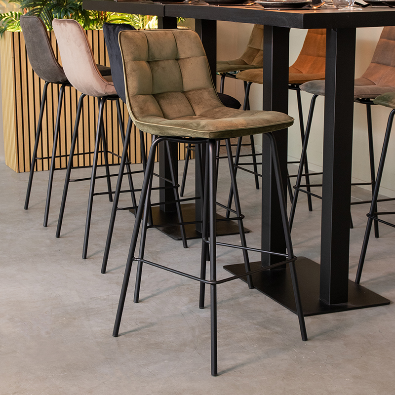 pro_92789_img_8771047 LABEL51 Barkruk Bistro - Hunter - Fluweel - Hoog