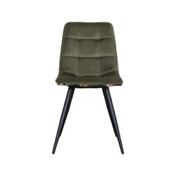 pro_93019_img_8813793 LABEL51 Eetkamerstoel Bistro - Hunter - Fluweel - Zwart Metalen Frame