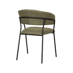 pro_93126_img_8771150 LABEL51 Eetkamerstoel Luuk - Moss - Micro Suede - Zwart Metalen Frame