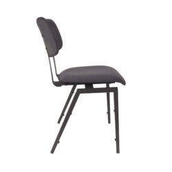 pro_94747_img_8818237 LABEL51 Eetkamerstoel Stapelbaar - Taupe - Fluweel - Zwart Metalen Frame