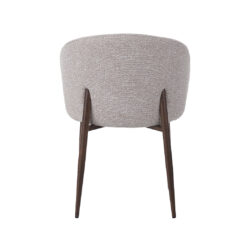 LABEL51 Eetkamerstoel Yuki - Naturel - Royal Boucle - Walnoot Houten Frame