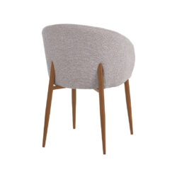 LABEL51 Eetkamerstoel Yuki - Naturel - Royal Boucle - Naturel Houtlook Frame