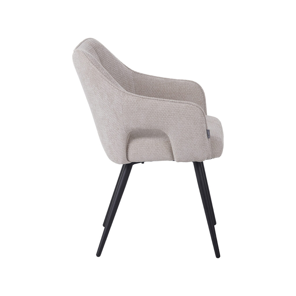 pro_96658_img_8815346 LABEL51 Eetkamerstoel Stan - Naturel - Elite - Zwart Metalen Frame