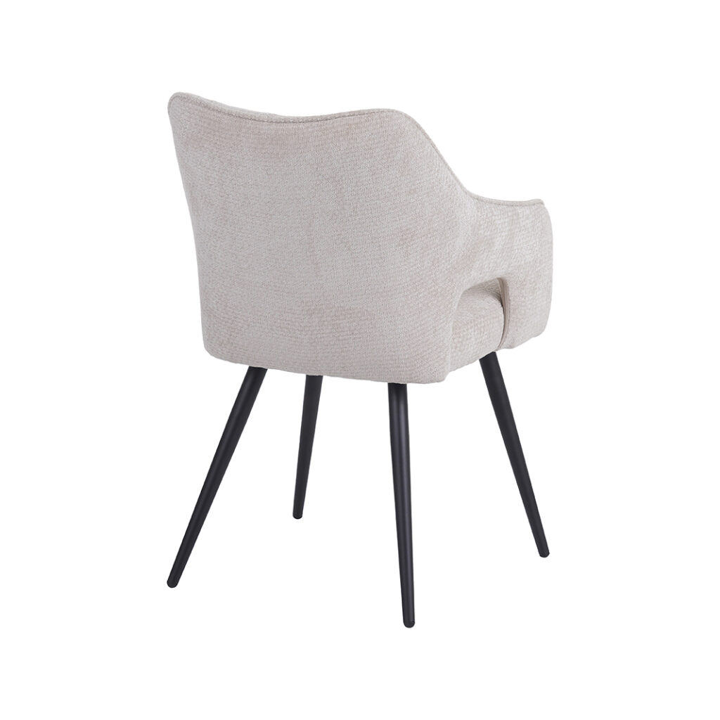 pro_96658_img_8815347 LABEL51 Eetkamerstoel Stan - Naturel - Elite - Zwart Metalen Frame