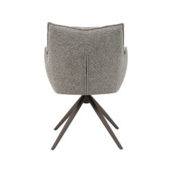 LABEL51 Eetkamerstoel Amalfi - Mushroom - Royal Boucle - Brons Metalen Frame