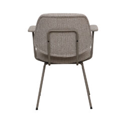 LABEL51 Eetkamerstoel Loreto - Naturel - Royal Boucle - Taupe Metalen Frame