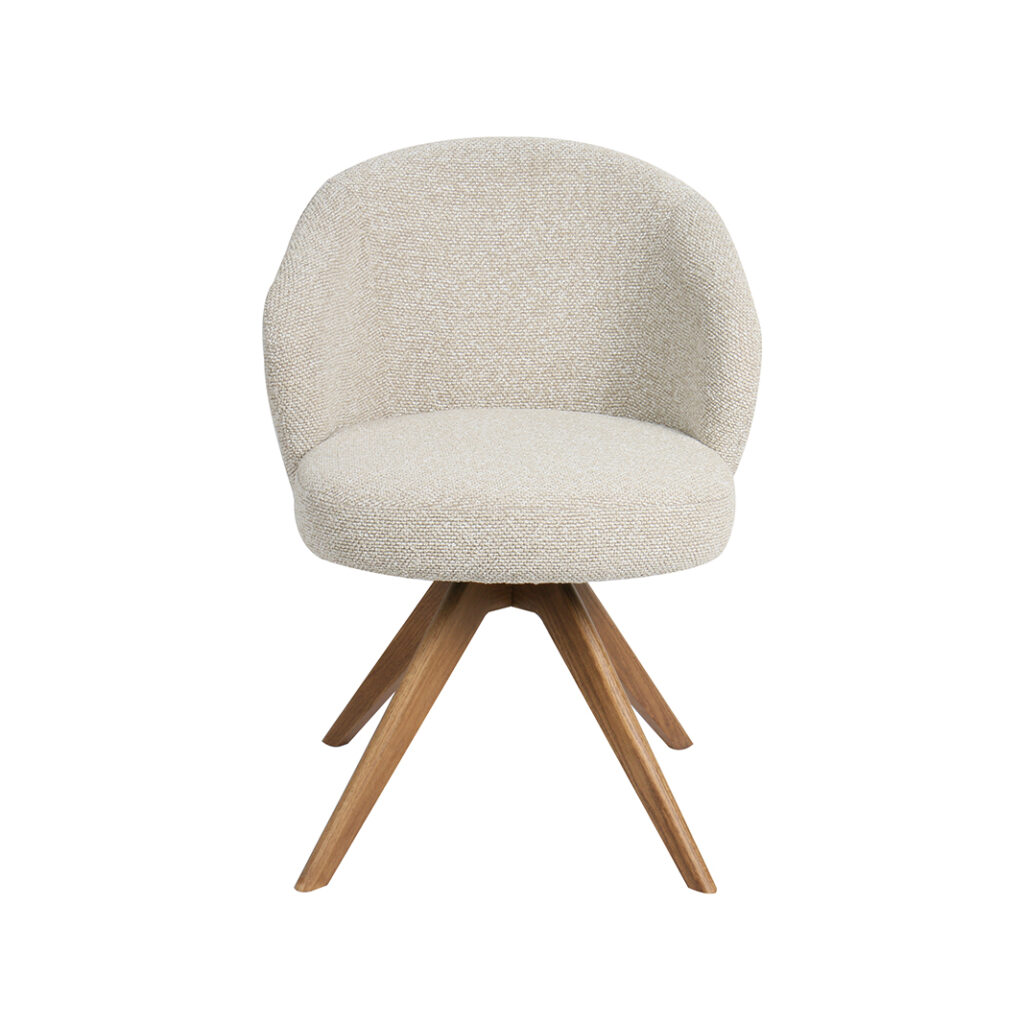 pro_96714_img_8815216 LABEL51 Eetkamerstoel Sabi - Naturel - Royal Boucle - Naturel Houten Frame