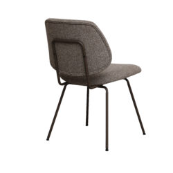 LABEL51 Eetkamerstoel Ravenna - Mushroom - Royal Boucle - Brons Metalen Frame