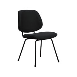 pro_96747_img_8813718 LABEL51 Eetkamerstoel Bello - Zwart - Fluweel - Zwart Metalen Frame