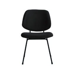 pro_96747_img_8813719 LABEL51 Eetkamerstoel Bello - Zwart - Fluweel - Zwart Metalen Frame