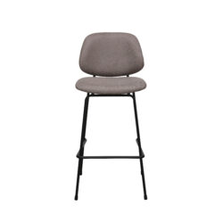 LABEL51 Barkruk Bello - Taupe - Micro Suede - Hoog