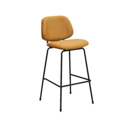 pro_96753_img_8812332 LABEL51 Barkruk Bello - Oker - Fluweel - Hoog